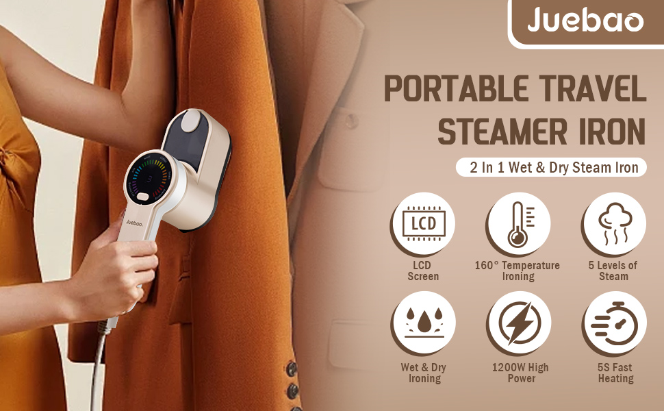handheld steamer for clothes is perfect for travel, vacation and outing use